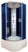 Душевая кабина Aquacubic 3402A blue mirror, 90&#215;90&#215;220 - Теплоторг